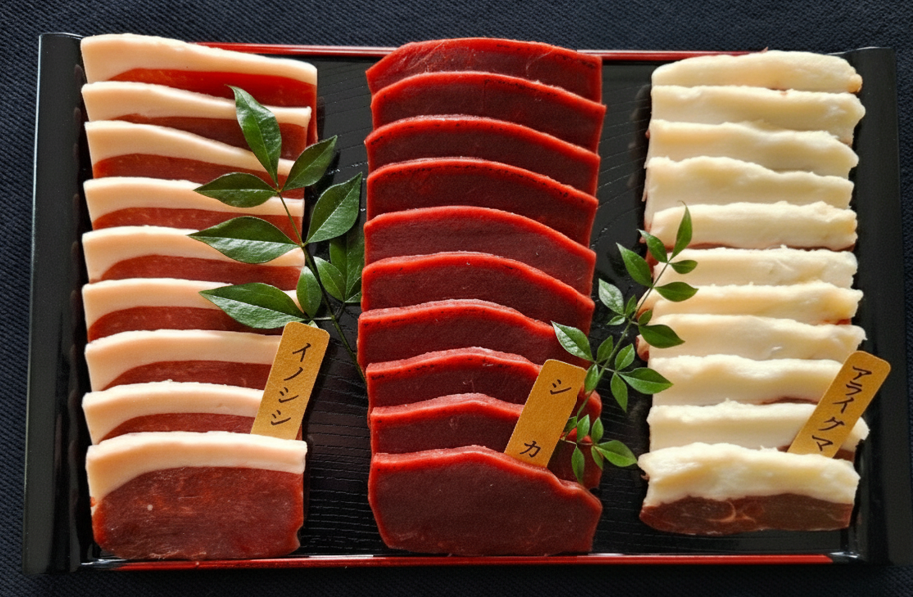 スライス3種セット（猪・鹿・洗熊）